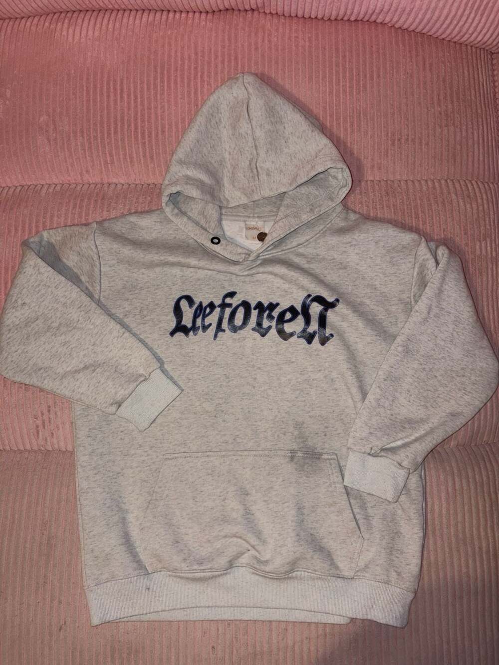XIAO Afterlife Hoodie Size M Grey Graphic Pullover Streetwear